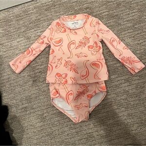 Pink Flamingo Carter’s Swimsuit Brand New - Size 9m